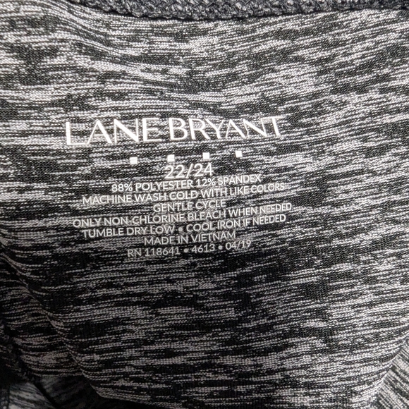 Lane Bryant Charcoal Heathered High Rise Leggings - Picture 3 of 4